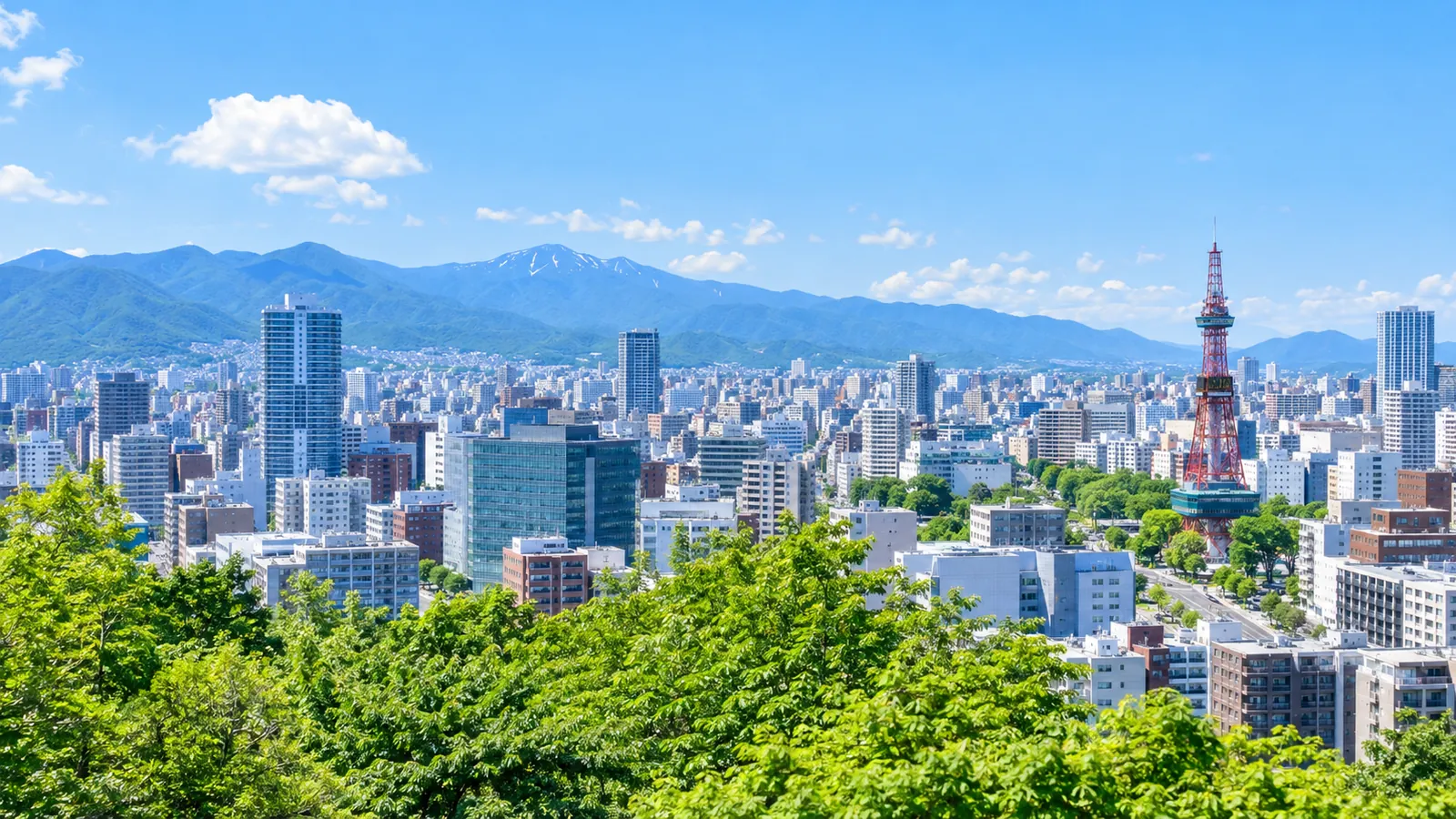 札幌の街並みとテレビ塔